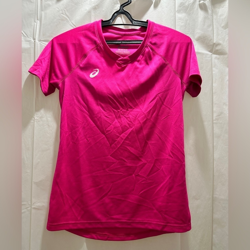 ASICS Women's Vivid Pink Short Sleeve Tee - Picture 2 of 4